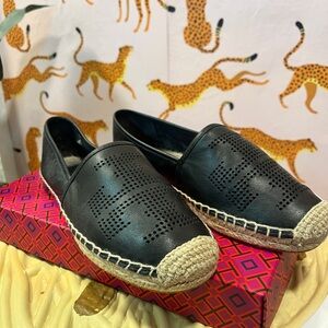 Tory Burch black espadrilles